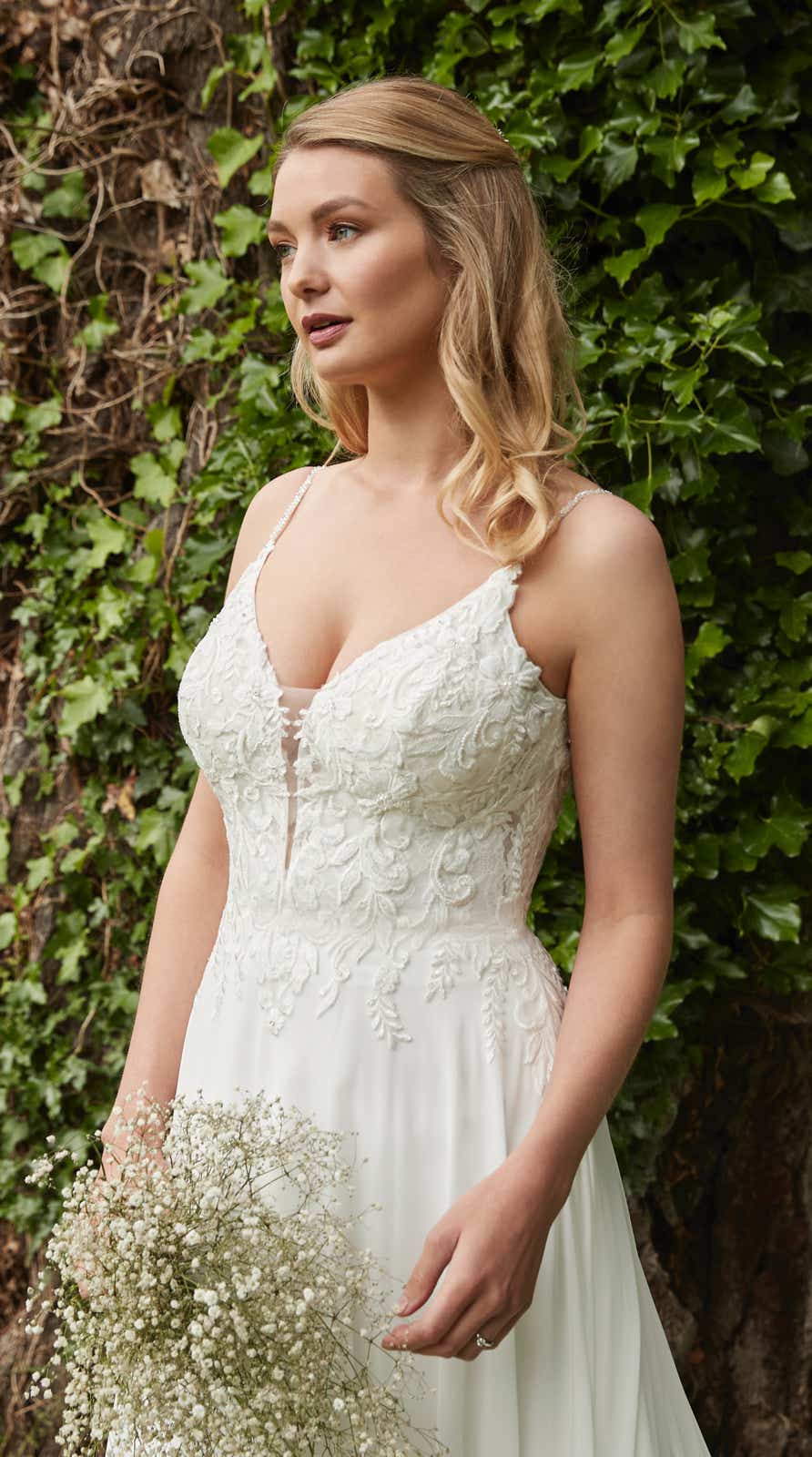 50948 Ein wahrhaftiges romantisches Brautkleid im Boho/Vintage Stil 