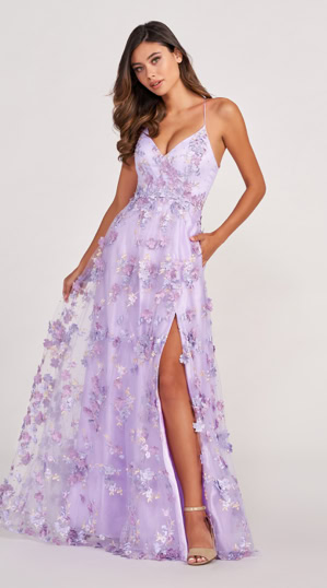 51497 Eine farbenfrohe Schönheit in Form eines Abendkleides. 