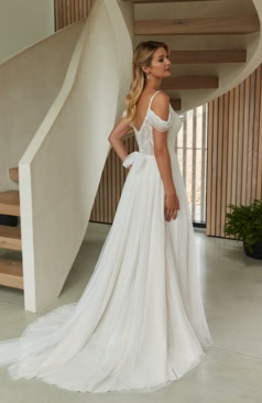 Boho- Vintage Brautkleid