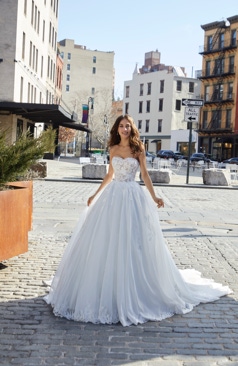 52036 Tauchen Sie ein in Romantik und Glamour mit unserem Designer-Brautkleid