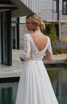 51645 Ein wundervolles Boho-Vintage Brautkleid