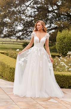 50999 Ein romantisches A-Linien Hochzeitskleid