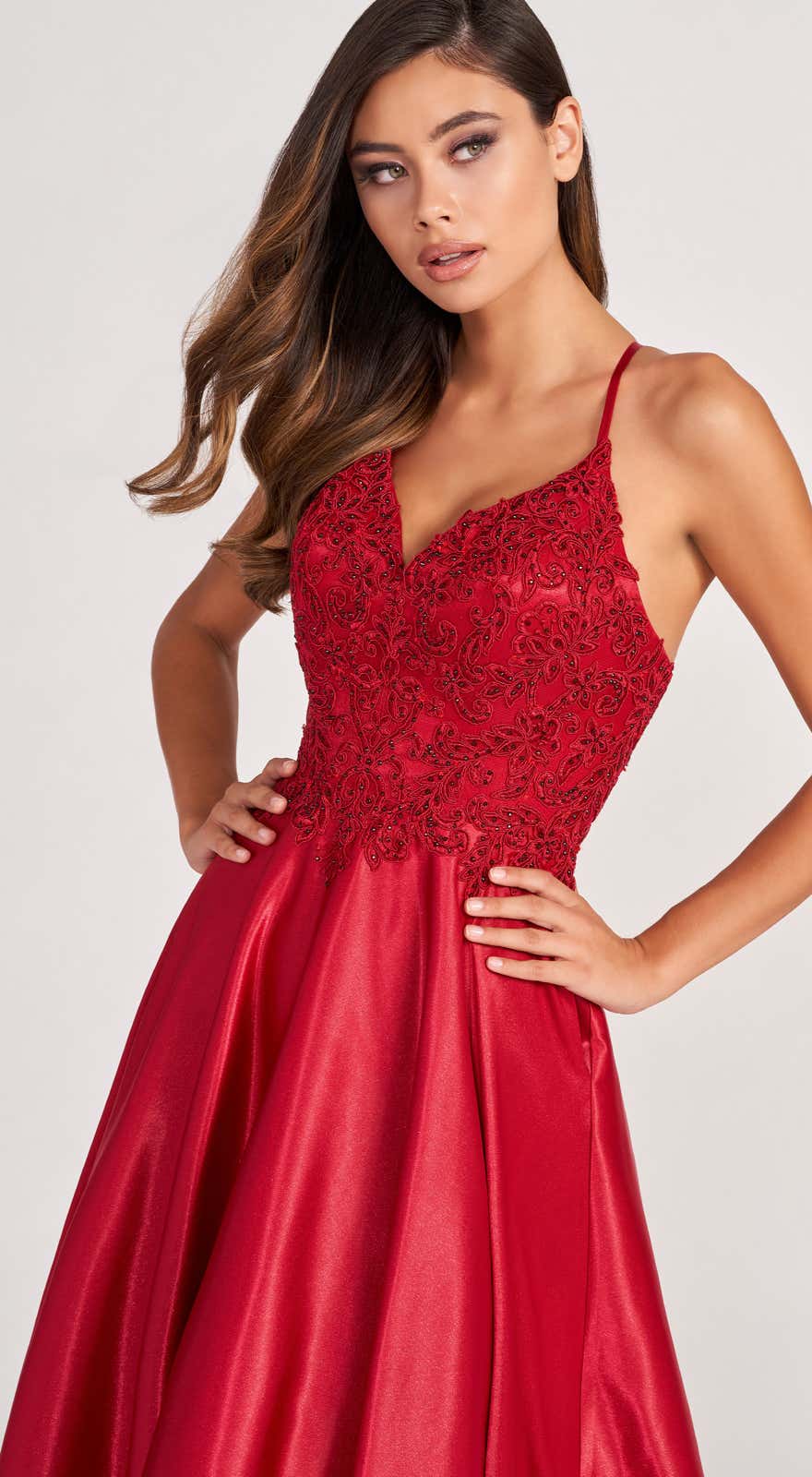 51494 Abendkleid im A-Linien Stil 