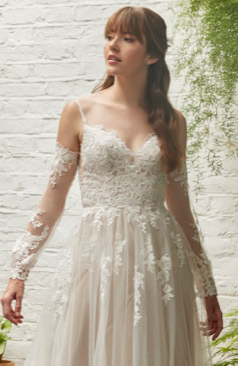 51416  Boho/Vintage Brautkleid