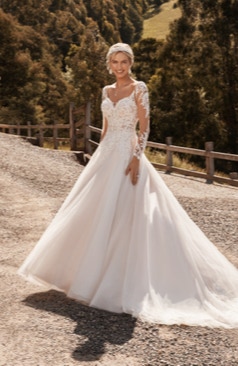 51458 Hinreißend schön! Brautkleid im A-Linien Schnitt