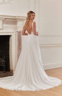 51735  Boho- Vintage Brautkleid