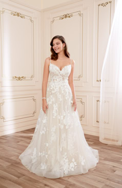 51457 Eine wunderschöne florale A-Linie 