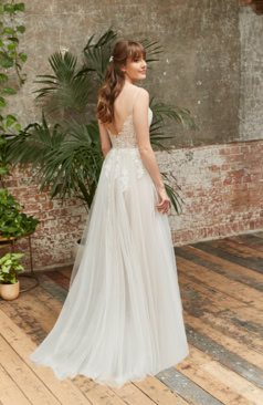 51416  Boho/Vintage Brautkleid