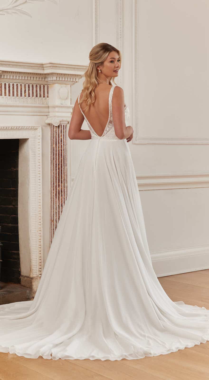 51735  Boho- Vintage Brautkleid