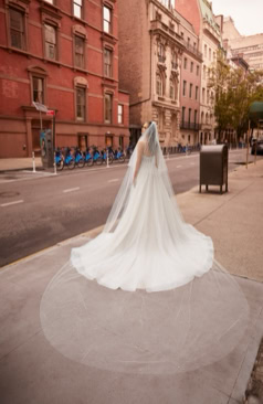 51588 Perlen-Traum Brautkleid im A-Linien Stil