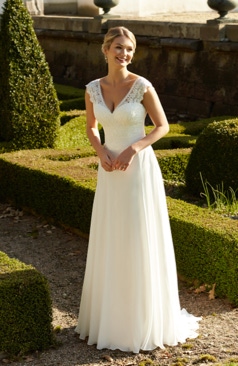 50959 Boho / Vintage Hochzeitskleid