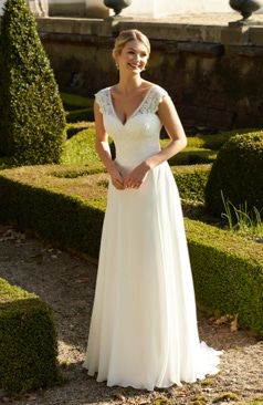 50959 Boho / Vintage Hochzeitskleid