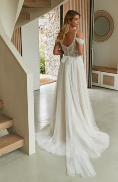 Boho- Vintage Brautkleid