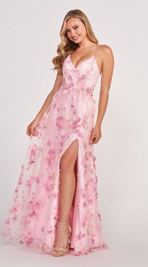 51497 Eine farbenfrohe Schönheit in Form eines Abendkleides. 