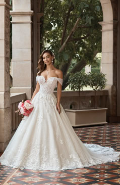 50836 Wundervolle ausgestellte A-Linie im Prinzessinnen-Stil