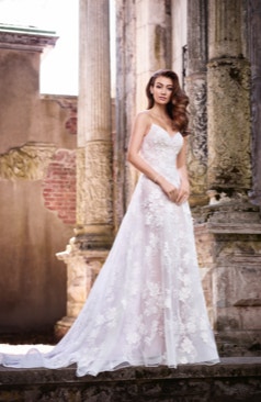 romantische A-Linien Hochzeitskleid,