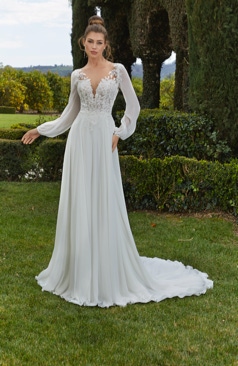 51868 Ein besonders Boho- Vintage Brautkleid mit wundervollen Details
