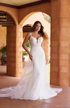 51722 Ein wunderbares Fit-and-Flare Hochzeitskleid 