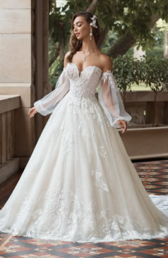 50836 Wundervolle ausgestellte A-Linie im Prinzessinnen-Stil