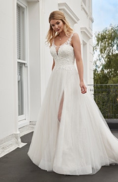 50960 Ein leichtes  A-Linien Brautkleid