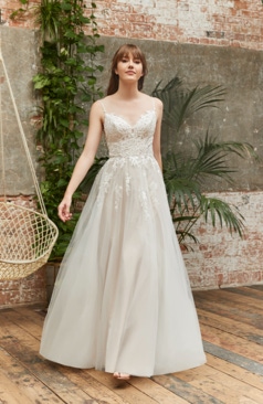 51416  Boho/Vintage Brautkleid