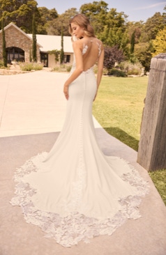 52137 Verzaubern Sie Ihre Gäste mit unserem Boho-Romantik Fit and Flare Brautkleid