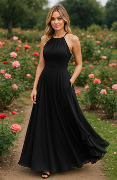 Elegantes Trauzeuginnenkleid FM52300 in zartem Salbeigrün mit schmalen Trägern, fließendem Chiffonrock und verspieltem Rückendetail – perfekt für Hochzeiten und festliche Anlässe, erhältlich bei FM Braut- und Abendmode in Sandkrug bei Oldenburg.