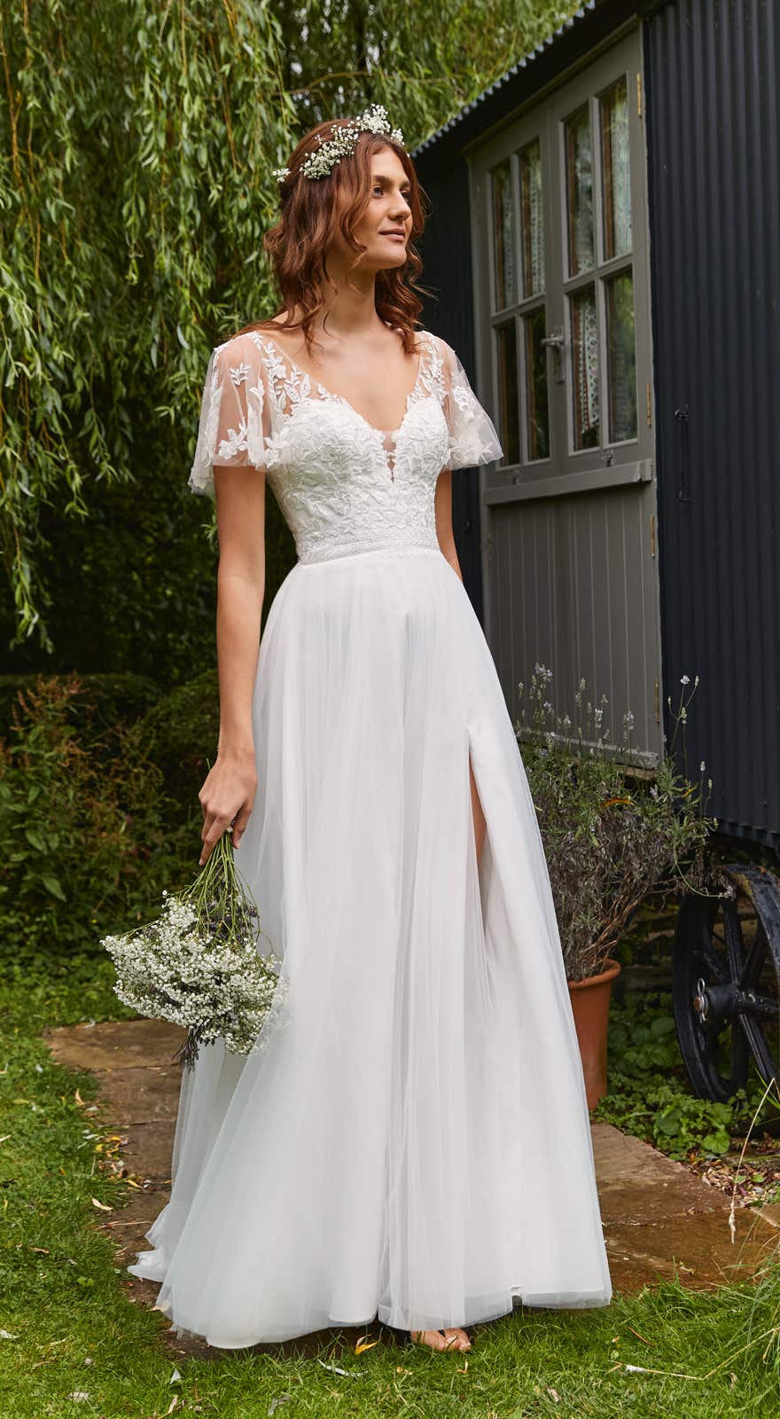 50949 Boho-Vintage Brautkleid