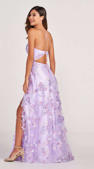 51497 Eine farbenfrohe Schönheit in Form eines Abendkleides. 