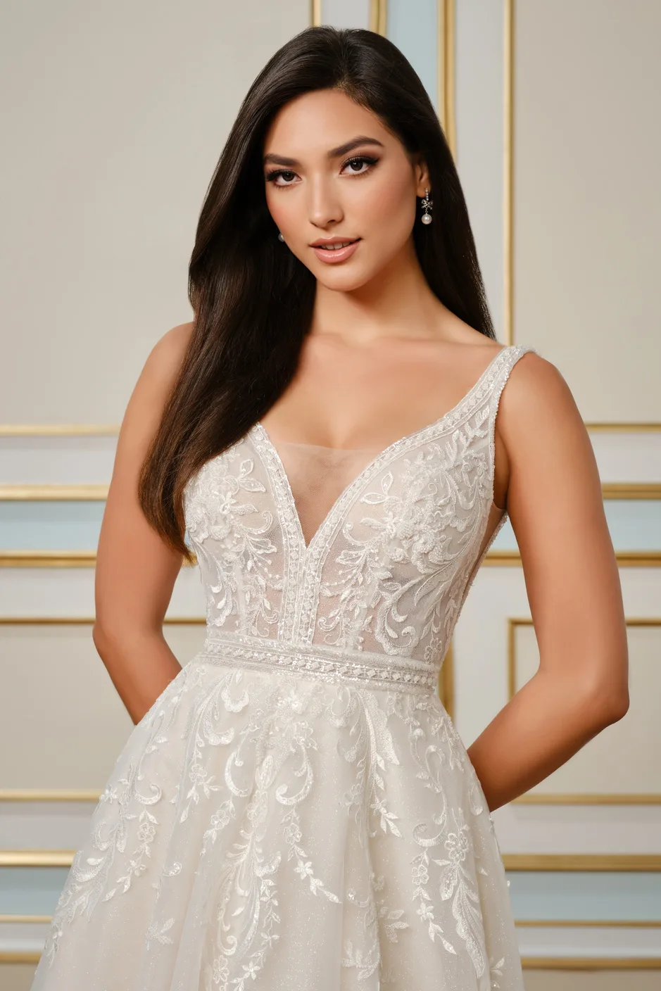 A-Linien-Brautkleid mit voluminösem Rock — klassisch märchenhaft